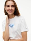 Beige Logo Interlock Knit Crew Neck T-Shirt  Women
