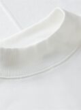 Beige Gold-Tone Button Mock Neck T-Shirt  Women
