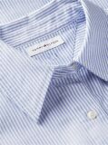 Blue Regular Fit Embellished Crest Oxford Shirt  Women
