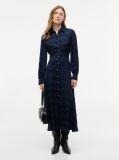 Blue Jacquard Midi Shirt Dress  Women