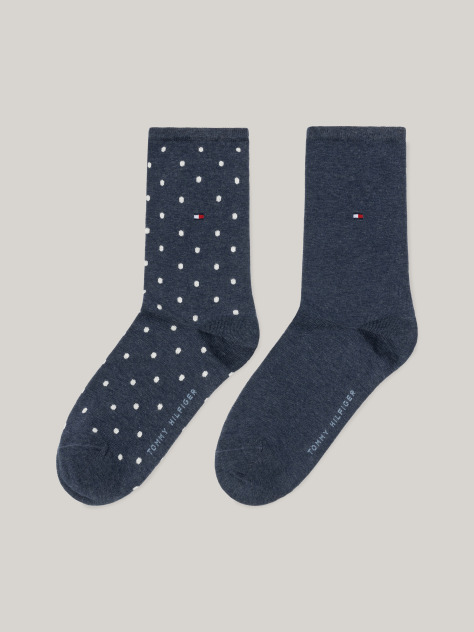 Blue Tommy Hilfiger Dot Women's Socks (2 pack)  Women