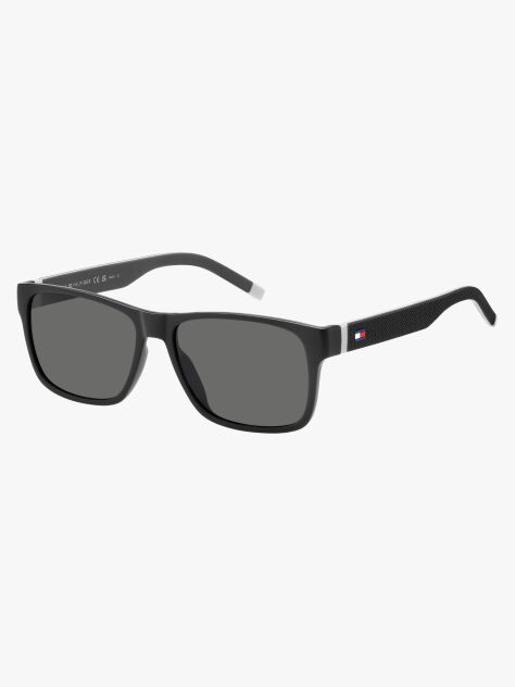 Grey Rectangular Sporty Sunglasses  Men