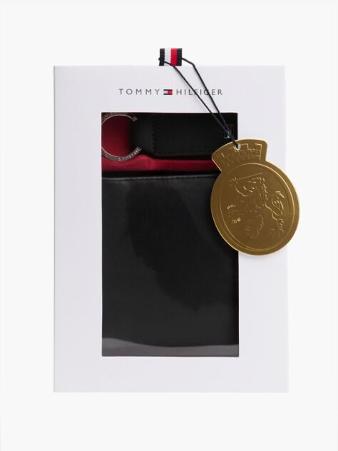 Black FLAG WALLET AND KEY FOB SET  Men