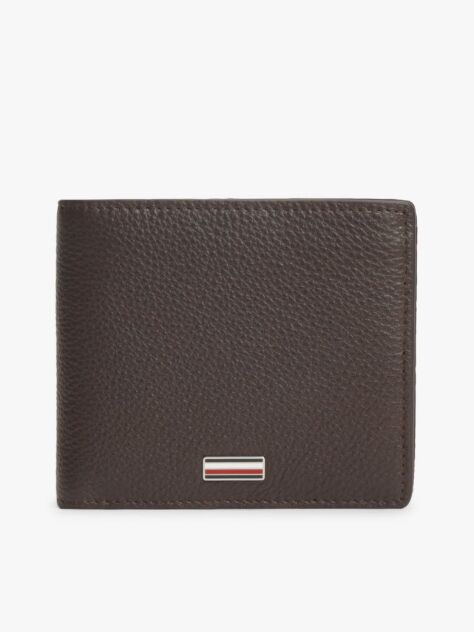 Brown Credit Card And Coin Leather Bifold Wallet  Men