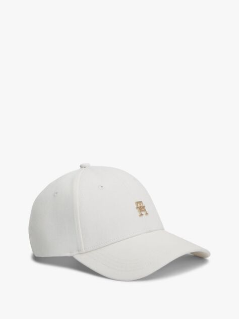 White Chic TH Monogram Baseball Cap  Women