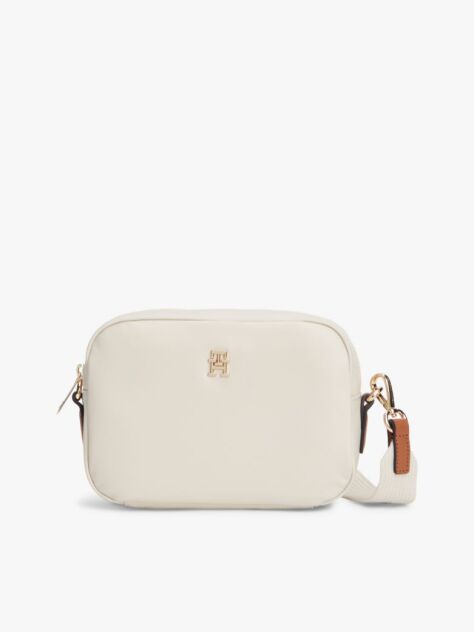 Beige Webbing Crossbody Camera Bag  Women