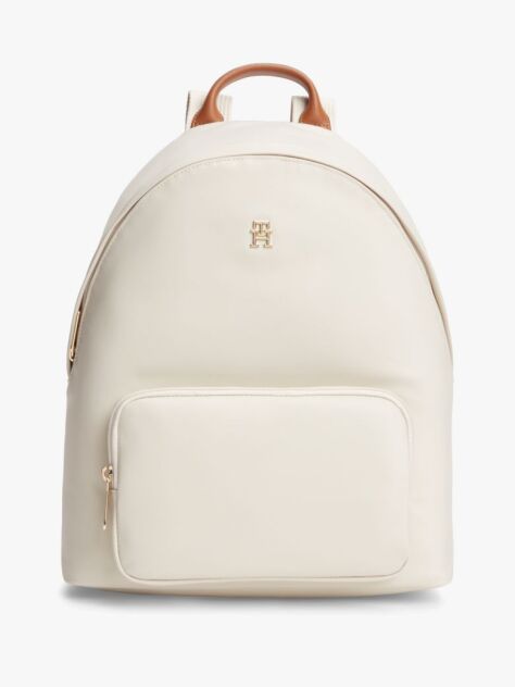 Beige TH Monogram Dome Backpack  Women