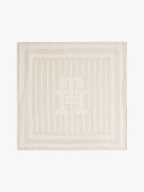 Beige Chic Pure Silk Twill Square Scarf  Women