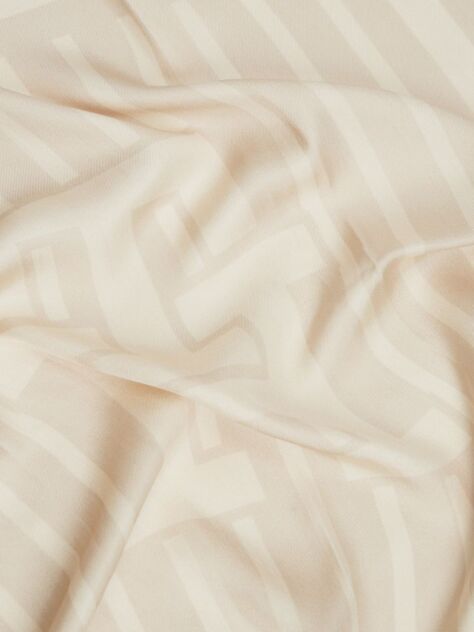 Beige Chic Pure Silk Twill Square Scarf  Women