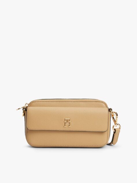 Μπεζ Hilfiger Icon Τσάντα Χιαστί  Γυναίκες