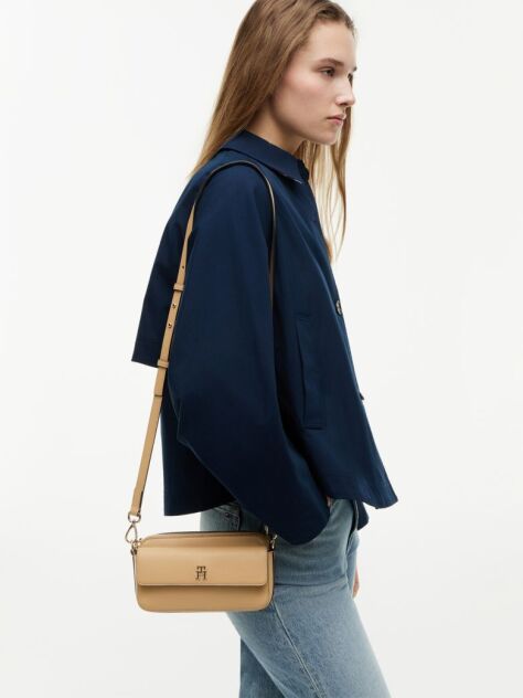 Μπεζ Hilfiger Icon Τσάντα Χιαστί  Γυναίκες
