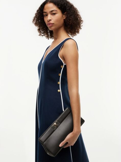 Μαύρο Modern Τσάντα Clutch Με Αλυσίδα Και Μονόγραμμα TH  Γυναίκες