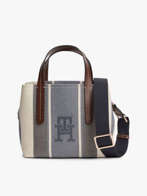 Blue City TH Monogram Jacquard Satchel  Women