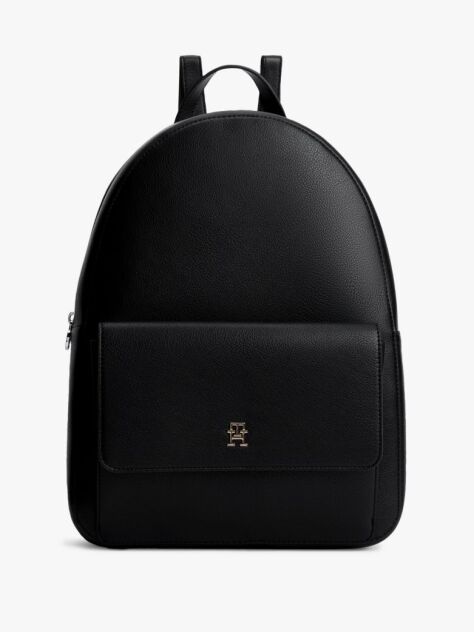 Black Hilfiger Icon Dome Backpack  Women