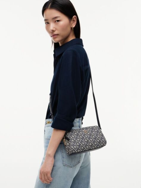 Multi TH Monogram Jacquard Crossbody Camera Bag  Women
