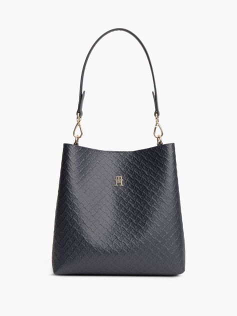 Blue Hilfiger Icon Debossed Shoulder Bag  Women