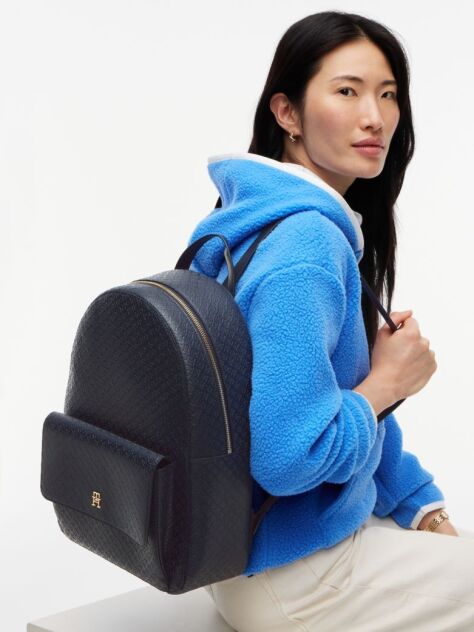 Blue Hilfiger Icon TH Monogram Dome Backpack  Women