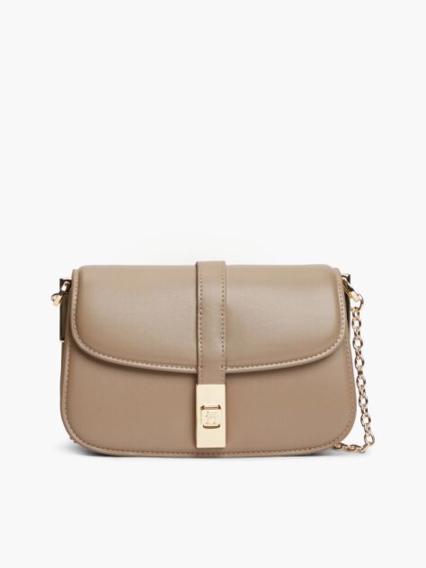 Brown Heritage TH Monogram Chain Crossbody Bag  Women
