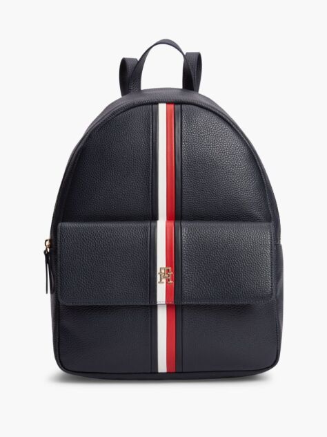 Blue Essential Corporate Global Stripe Dome Backpack  Women