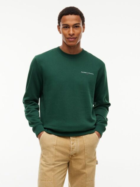Green Logo Crew Neck Sweatshirt  Men