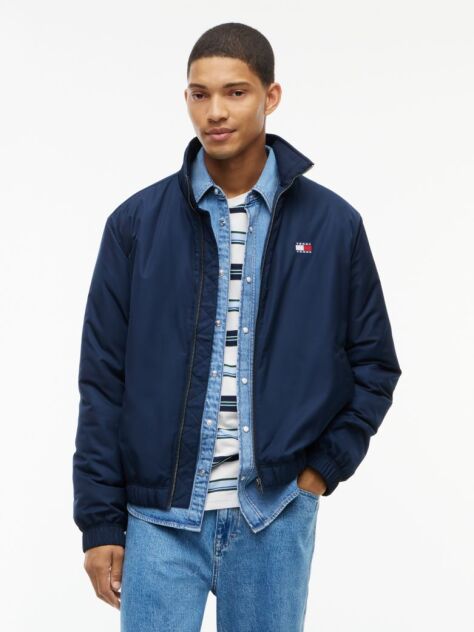 Blue Water Repellent Relaxed Padded Jacket  Men