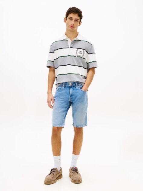Denim Ronnie Whiskered Slim Denim Bermuda Shorts  Men