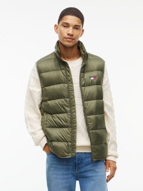 Green Lightweight Ripstop Packable Down Gilet  Men