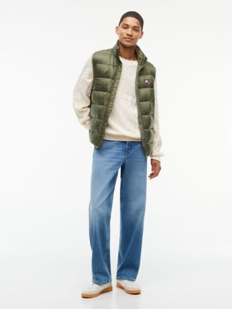 Green Lightweight Ripstop Packable Down Gilet  Men