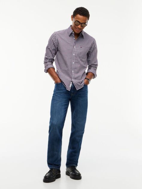 Multi Regular Fit Check Oxford Shirt  Men