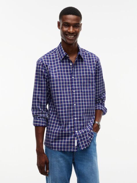 Multi Regular Fit Pattern Poplin Shirt  Men