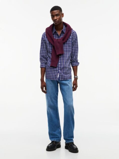 Multi Regular Fit Pattern Poplin Shirt  Men