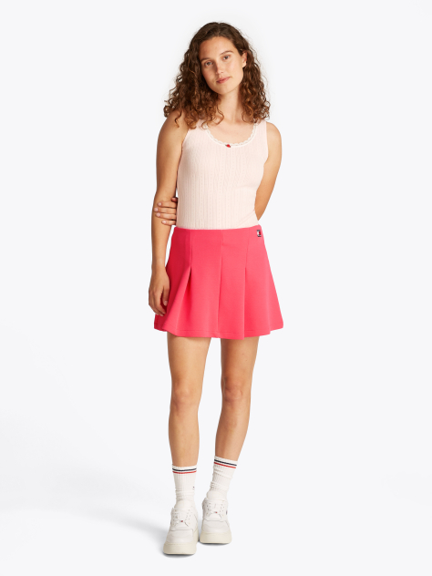 Pink Fit And Flare Mini Skirt  Women