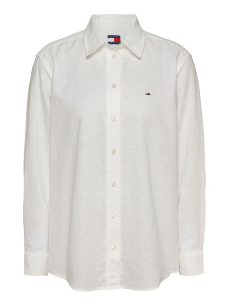 Beige Relaxed Linen Shirt  Women