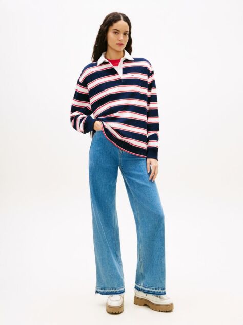 Denim Ψηλόμεσο Τζιν Claire Σε Φαρδιά Γραμμή  Γυναίκες
