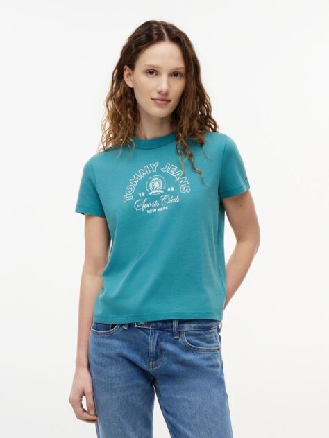 Blue Regular Heritage Logo T-Shirt  Women