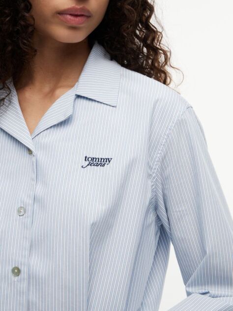 Multi Stripe Pleated Mini Shirt Dress  Women