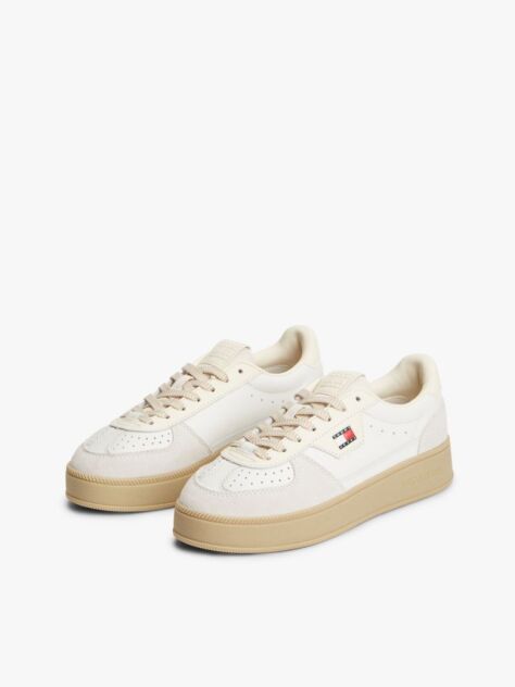 White The Greenwich Leather Chunky Cupsole Trainers  Women