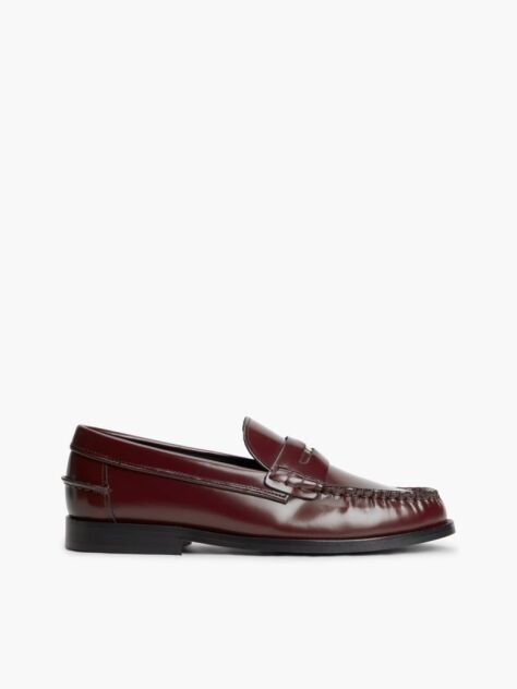 Red Patent Leather Cushioned Loafers  Women