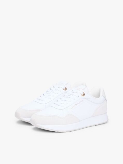 Άσπρο Δερμάτινα Sneakers Με Μονόγραμμα TH  Γυναίκες