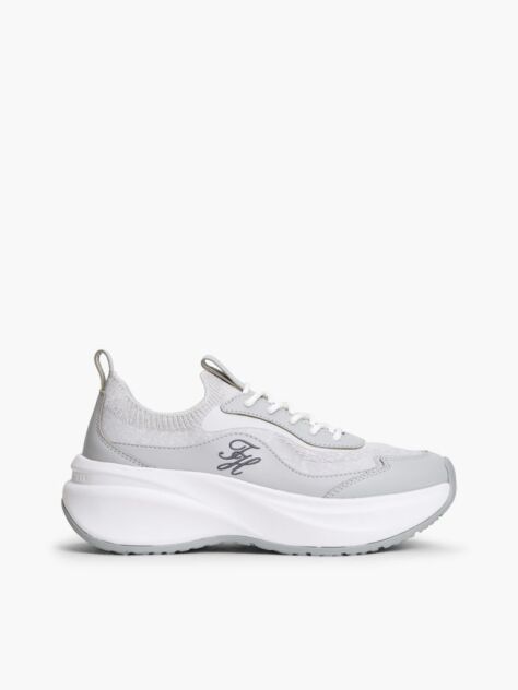 Γκρι Sneakers Με Διάτρητα Πάνελ  Γυναίκες