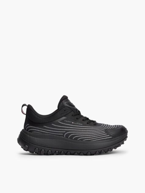 Μαύρο Πλεκτά Sneakers  Γυναίκες