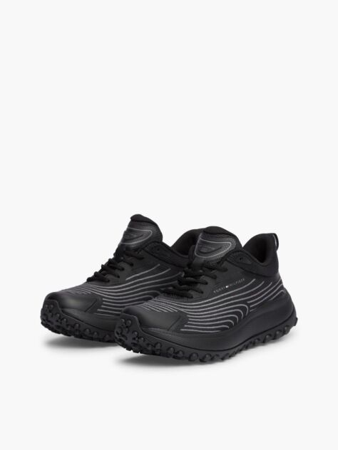 Μαύρο Πλεκτά Sneakers  Γυναίκες
