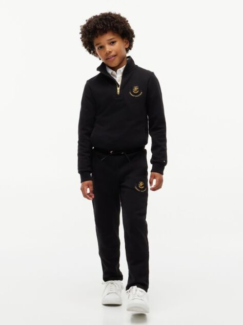 Black Logo Badge Joggers  Boys