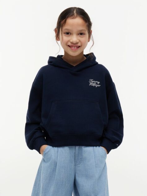 Μπλε Άνετο Hoody Με Λογότυπο  Κορίτσια