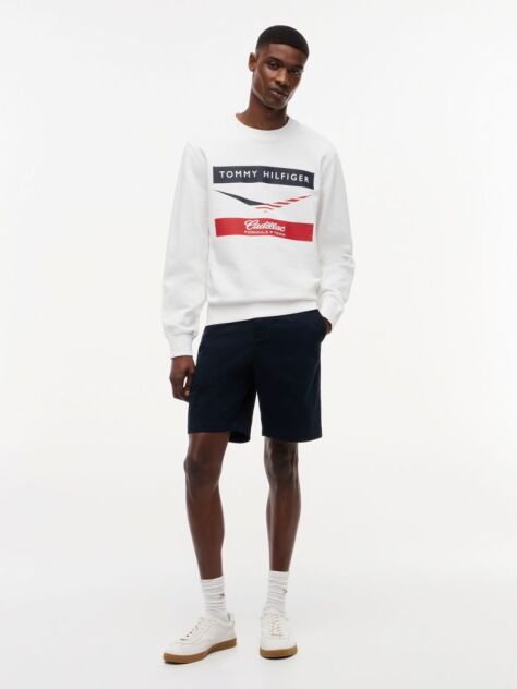 Άσπρο TH x Cadillac Formula 1® Team Chevron Φούτερ  Unisex