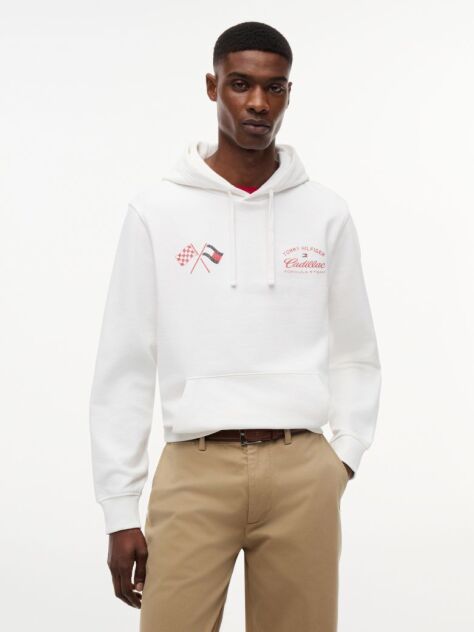 White TH x Cadillac Formula 1® Team Back Graphic Hoody  Unisex