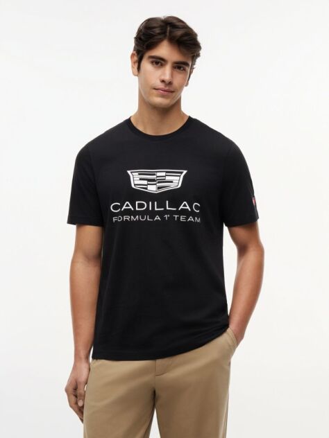 Μαύρο TH x Cadillac Formula 1® Team T-Shirt Με Λογότυπο  Unisex