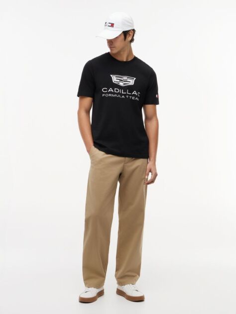 Μαύρο TH x Cadillac Formula 1® Team T-Shirt Με Λογότυπο  Unisex