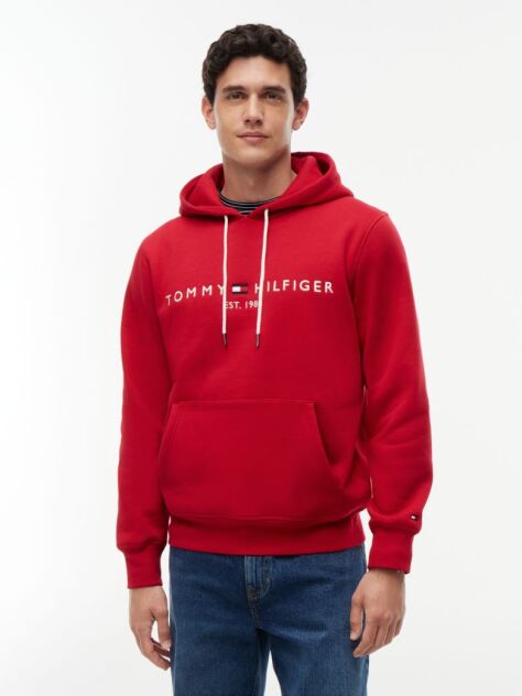 Red Flex Logo Hoody  Men
