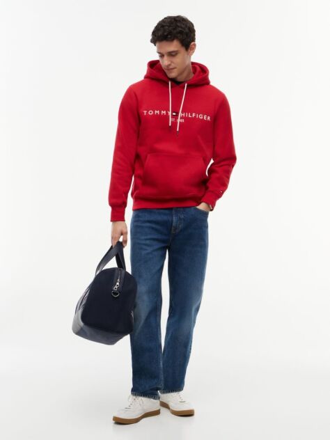 Red Flex Logo Hoody  Men